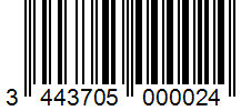 Barcode 3443705000024
