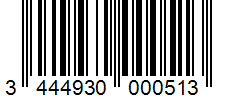 Barcode 3444930000513