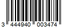 Barcode 3444940003474