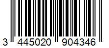 Barcode 3445020904346