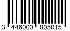 Barcode 3446000005015