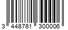 Barcode 3448781300006