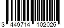 Barcode 3449714102025