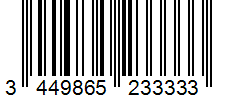 Barcode 3449865233333