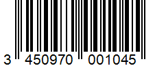 Barcode 3450970001045