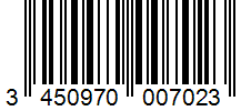 Barcode 3450970007023