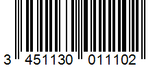 Barcode 3451130011102