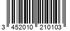 Barcode 3452010210103