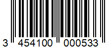 Barcode 3454100000533
