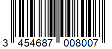 Barcode 3454687008007