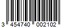 Barcode 3454740002102