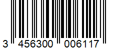 Barcode 3456300006117