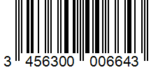 Barcode 3456300006643