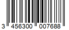 Barcode 3456300007688