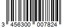 Barcode 3456300007824