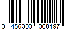 Barcode 3456300008197