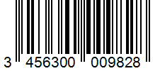 Barcode 3456300009828