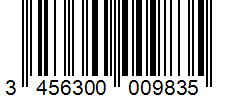 Barcode 3456300009835