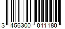 Barcode 3456300011180