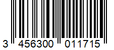 Barcode 3456300011715