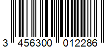 Barcode 3456300012286