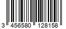 Barcode 3456580128158