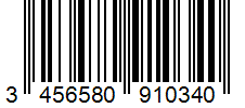 Barcode 3456580910340