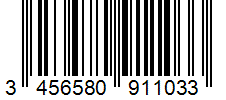 Barcode 3456580911033