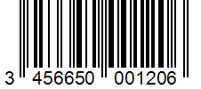 Barcode 3456650001206
