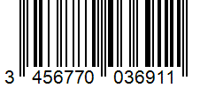 Barcode 3456770036911