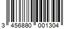 Barcode 3456880001304