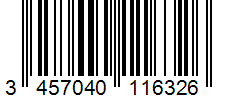 Barcode 3457040116326