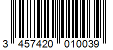 Barcode 3457420010039