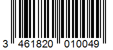 Barcode 3461820010049