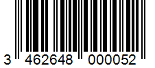 Barcode 3462648000052