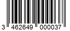 Barcode 3462649000037