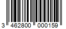 Barcode 3462800000159