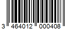 Barcode 3464012000408