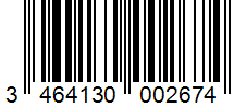 Barcode 3464130002674