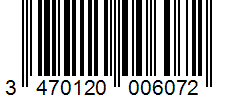 Barcode 3470120006072