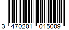 Barcode 3470201015009