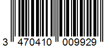 Barcode 3470410009929