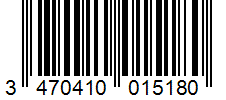 Barcode 3470410015180