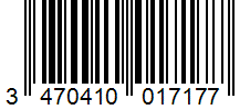 Barcode 3470410017177