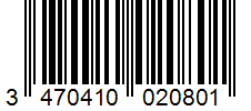 Barcode 3470410020801