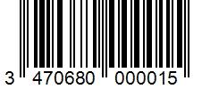Barcode 3470680000015