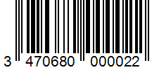 Barcode 3470680000022