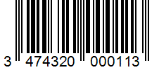 Barcode 3474320000113
