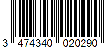 Barcode 3474340020290