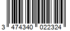 Barcode 3474340022324